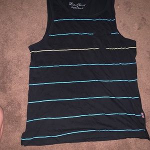 Tank top striped black shirt